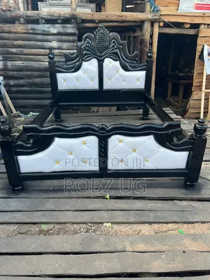 White Leather Bed