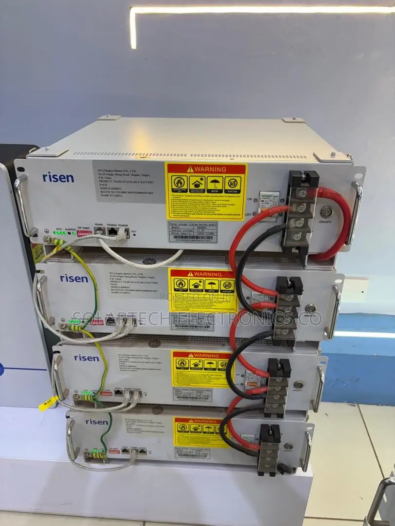 Risen 20.48kWh LiFePO4 Battery 4×5.12kWh Stackable Modules