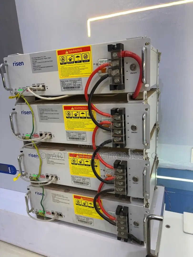 Risen 20kWh 51.2V Stackable Lithium Solar Battery RS485