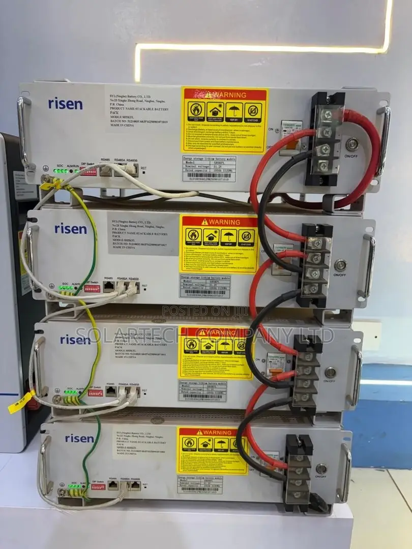 Risen 20kWh 51.2V Stackable Lithium Solar Battery RS485