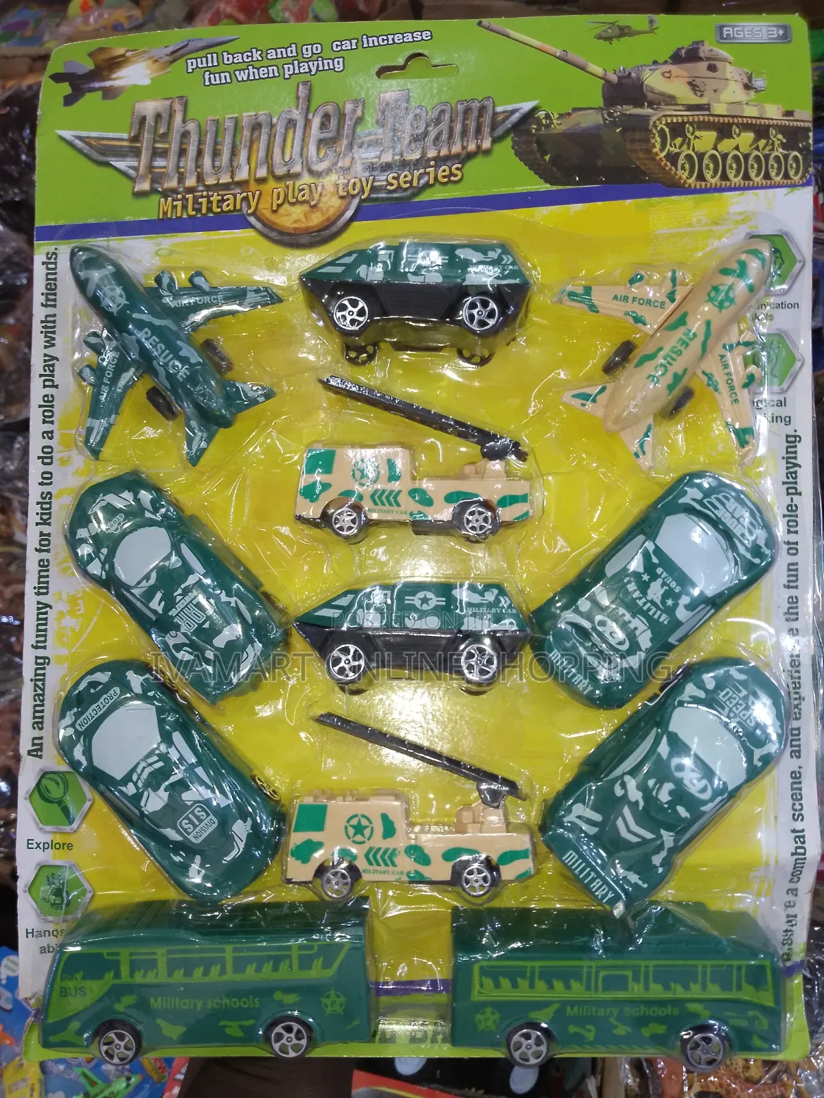12 PCS Vehicle Play Set Toys for Kids - Small Toys