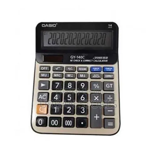 Casio Gy-140c Check Correct Two Power Way 14 Digit Extra Large