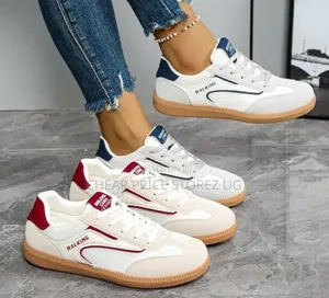 Lady Sneakers a White and Pink