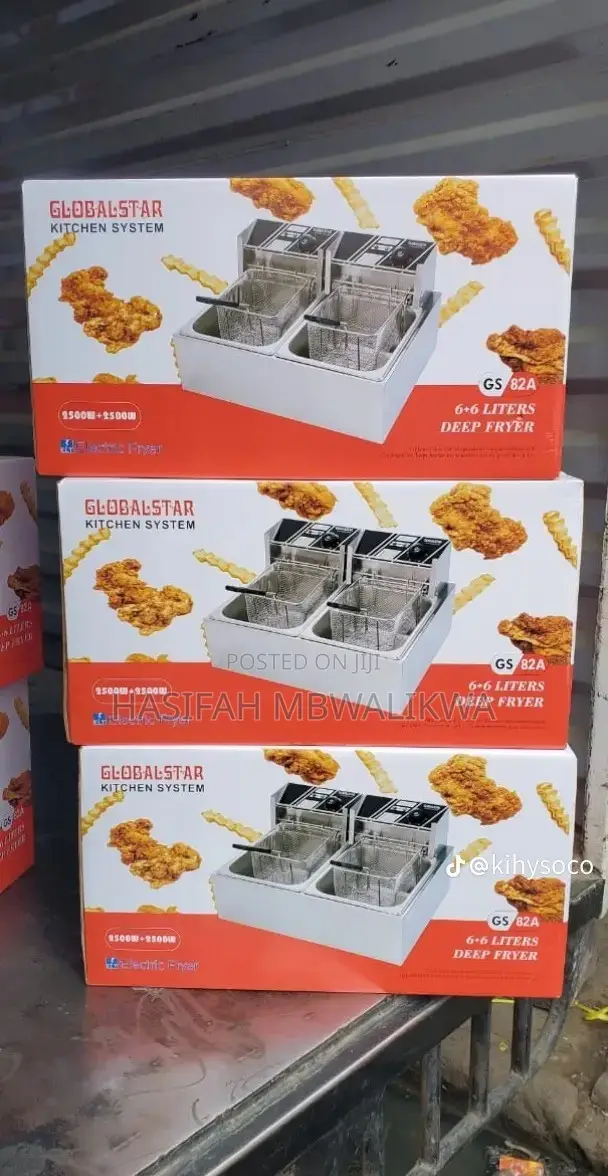 Globalstar Double Electric Deep Fryer 6L + 6L