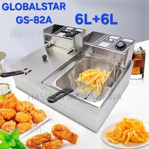 Globalstar Double Electric Deep Fryer 6L + 6L