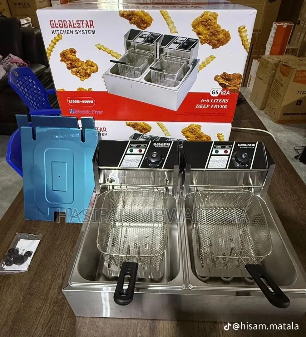 Globalstar Double Electric Deep Fryer 6L + 6L