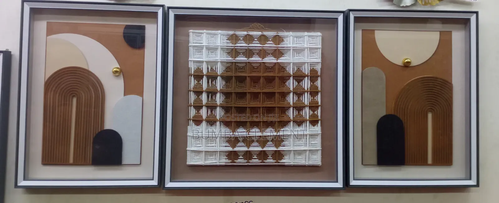 Living Room Wall Hanging 3 PCS 80 Cm by 80 Cm and 80 Cm by 60 Cm