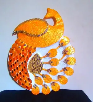 Golden Peacock Wall Hanging