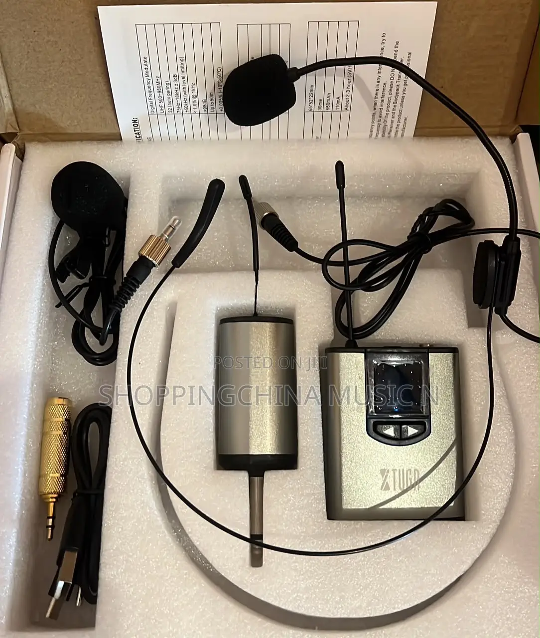 XTUGA Wireless Headset Microphone