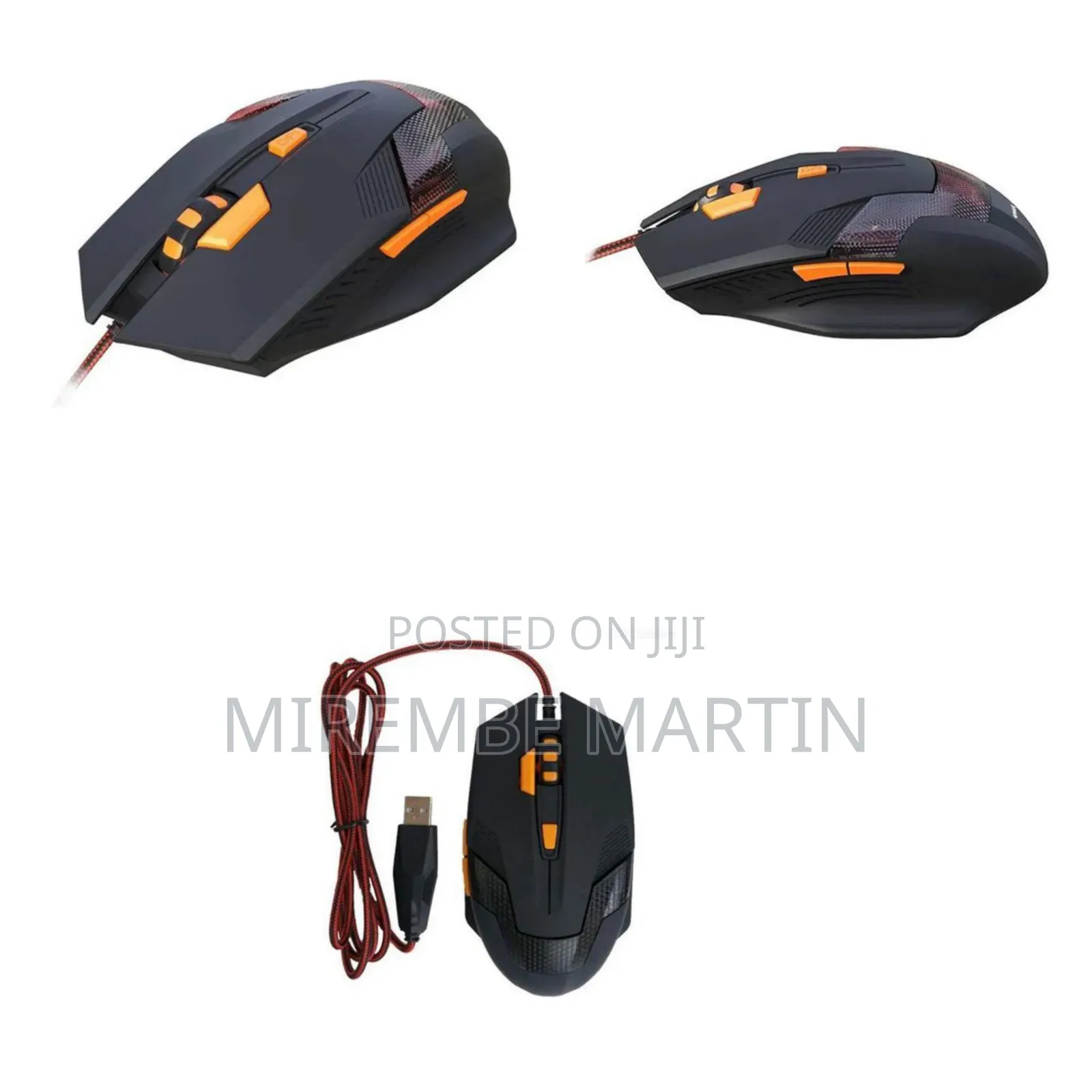 Wired Gaming Mouse 6 Mouse Buttons USB Cable for Laptop Computer