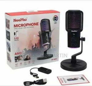 NeePho NP-M02 Wireless/USB Microphone for Games, Desk Capacitor