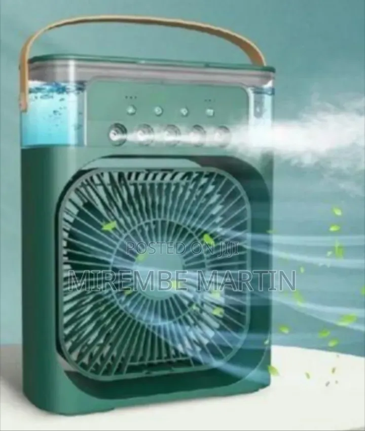 Portable Evaporative Air Cooler and Misting Fan With LED Night Light