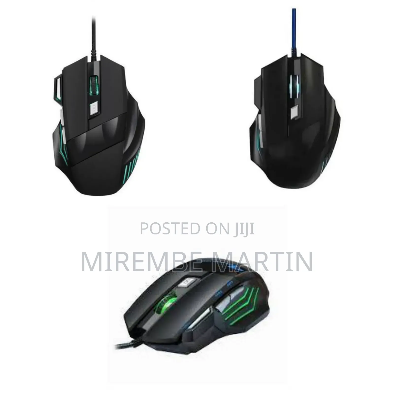 Wired Gaming Mouse Ergonomic RGB Backlit 7 Button USB Optical LED