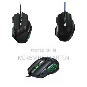 Wired Gaming Mouse Ergonomic RGB Backlit 7 Button USB Optical LED