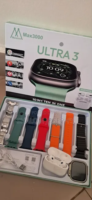 Max3000 Ultra 3 Smart Watch With Earphones