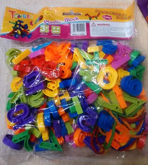 Plastic Block Numbers and Alphabet for Kids