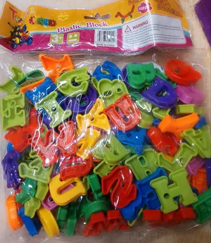 Plastic Block Numbers and Alphabet for Kids