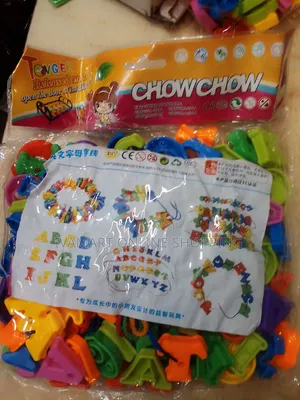 Plastic Block Numbers and Alphabet for Kids