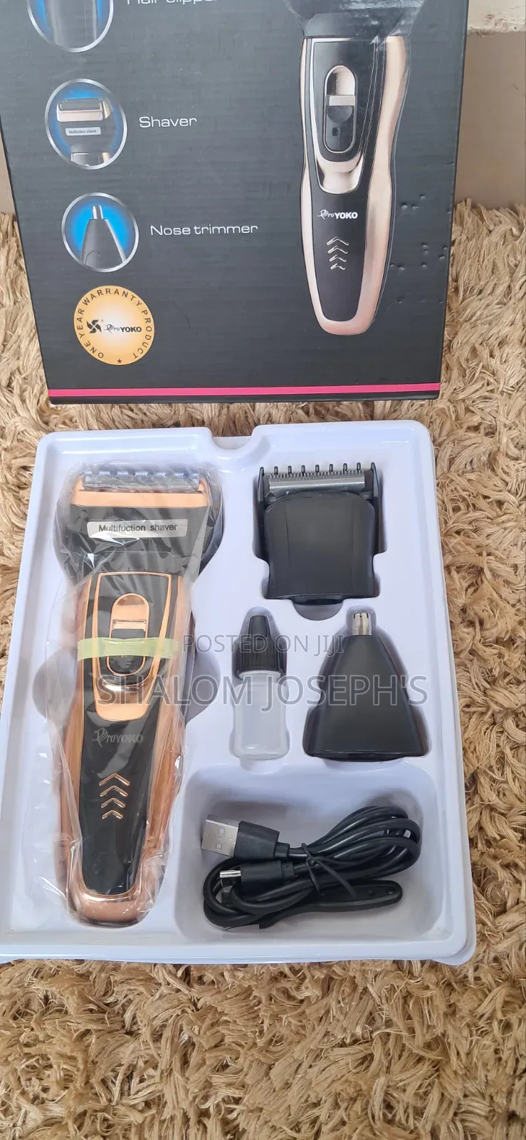 3 in 1pro Yoko Rechargeable Shaver Trimmer