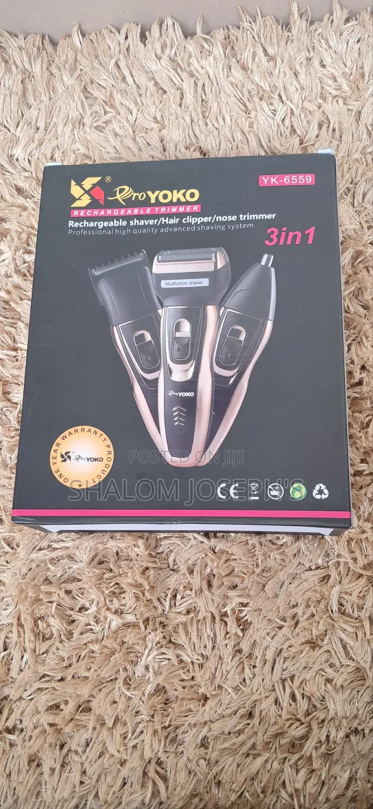 3 in 1pro Yoko Rechargeable Shaver Trimmer