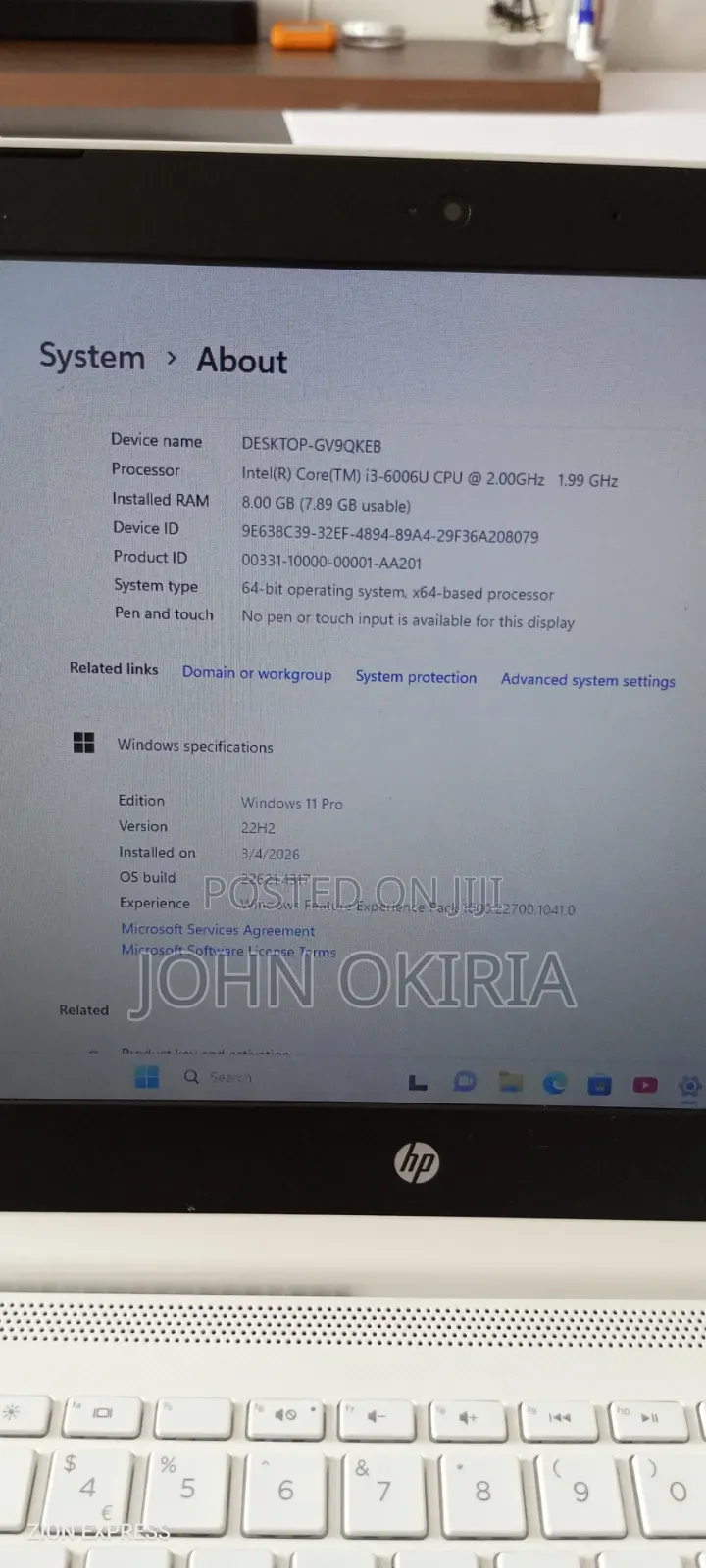 Laptop HP 14S 8GB Intel Core i3 SSD 128GB