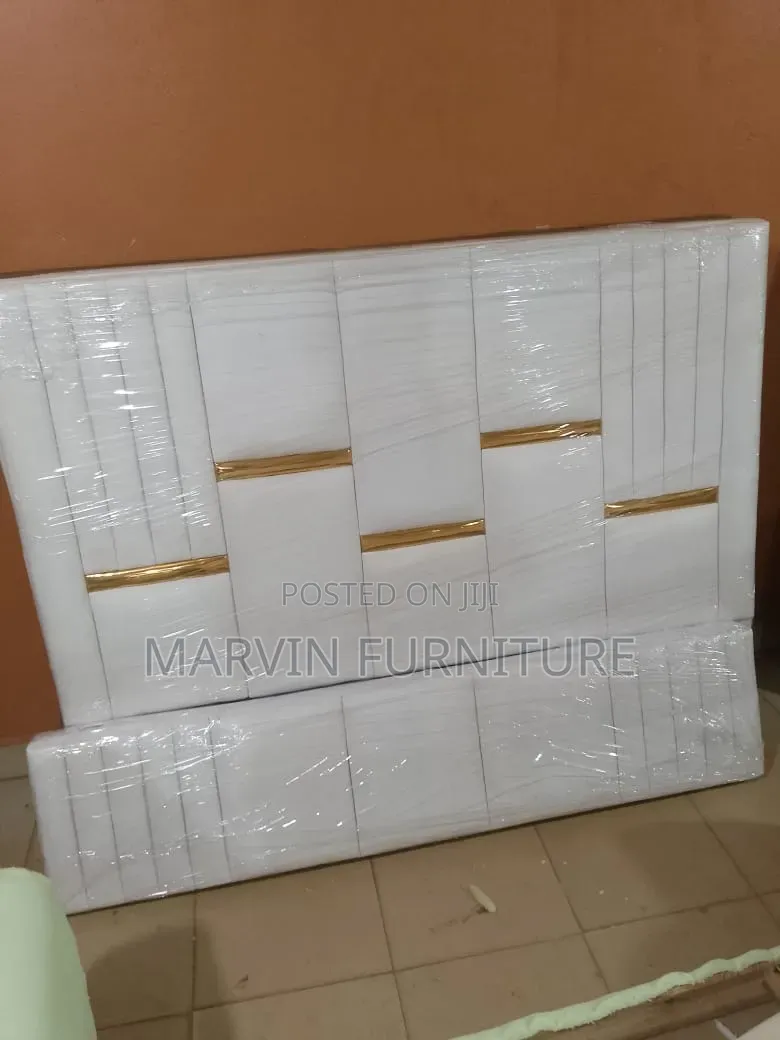 5by6 Marble Bed and White Modern Design