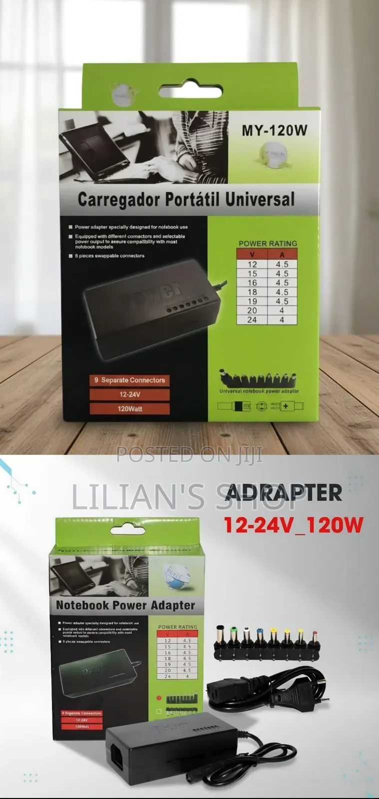 MY-120W Universal Power Adapter