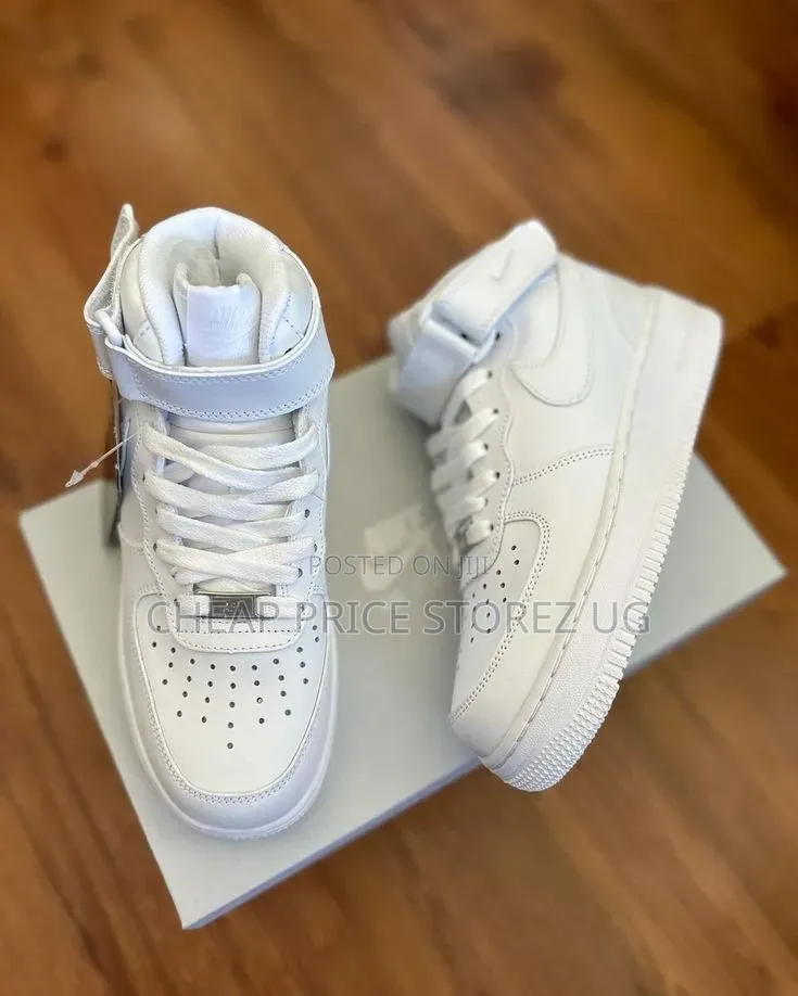  Nike Air Force 1 Mid '07 in Triple White Featuring a High-Top