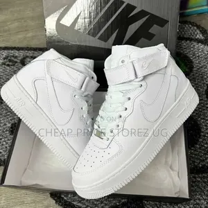  Nike Air Force 1 Mid '07 in Triple White Featuring a High-Top