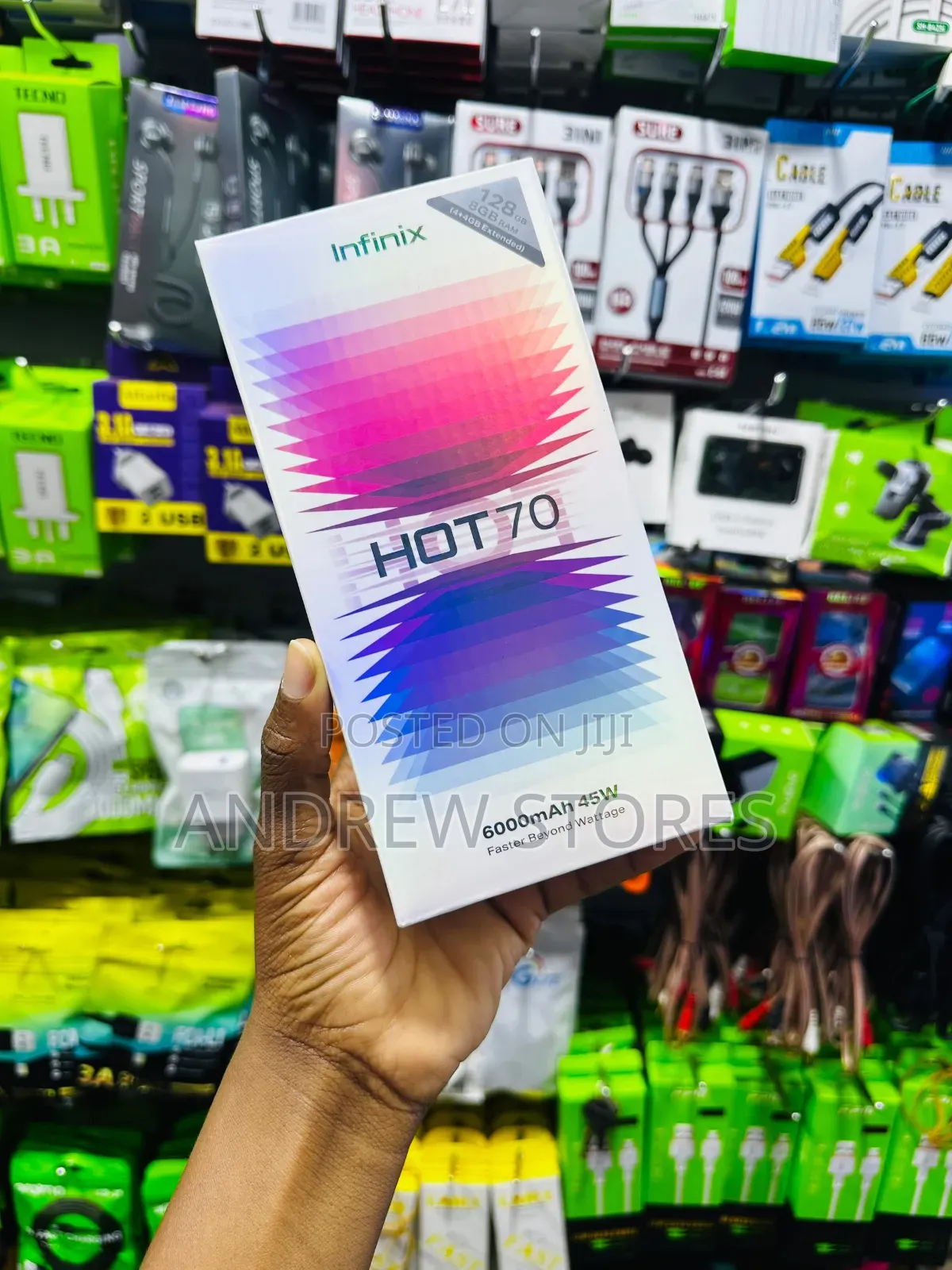 New Infinix Hot 70 128 GB Gray