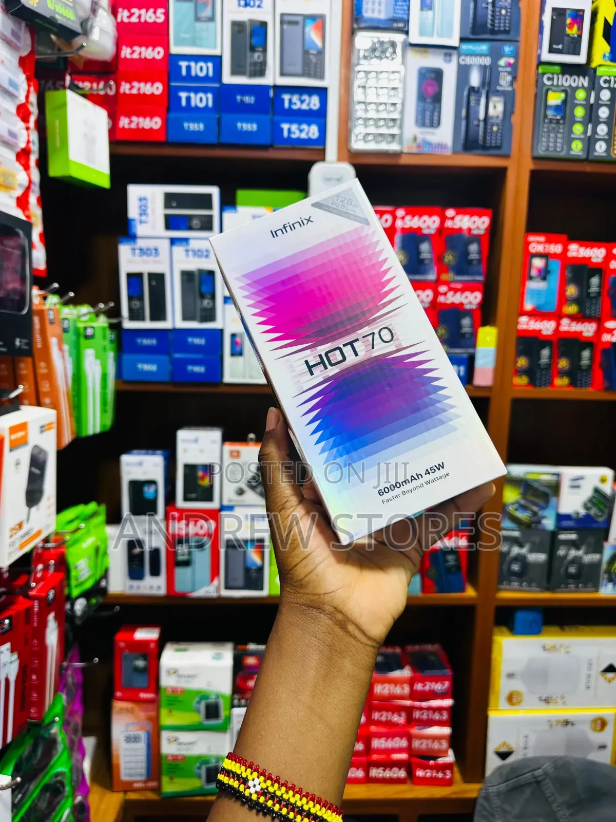New Infinix Hot 70 128 GB Gray