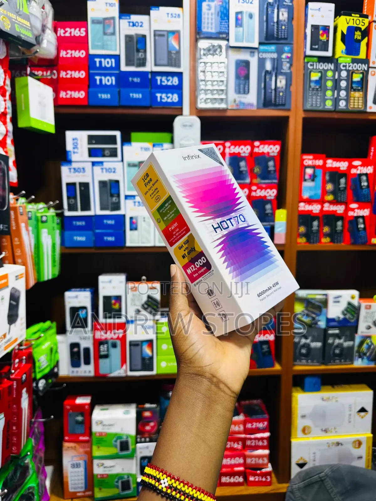New Infinix Hot 70 128 GB Gray