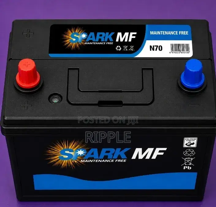 70Ah Spark N70MF 417CCA Maintenance Free Car Battery 12V