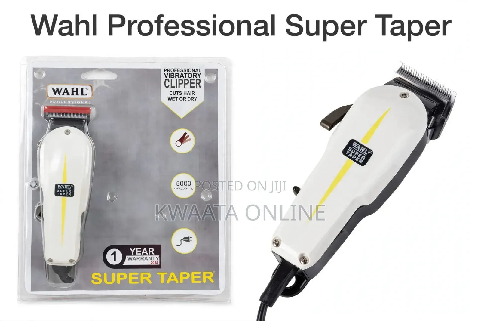 WAHL Super Taper 5000 SPM Professional Vibratory Hair Clipper (Corded)