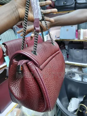 Chrisrosy Shoulder Bag Ina Dark Metallic Twist-Lock Closure