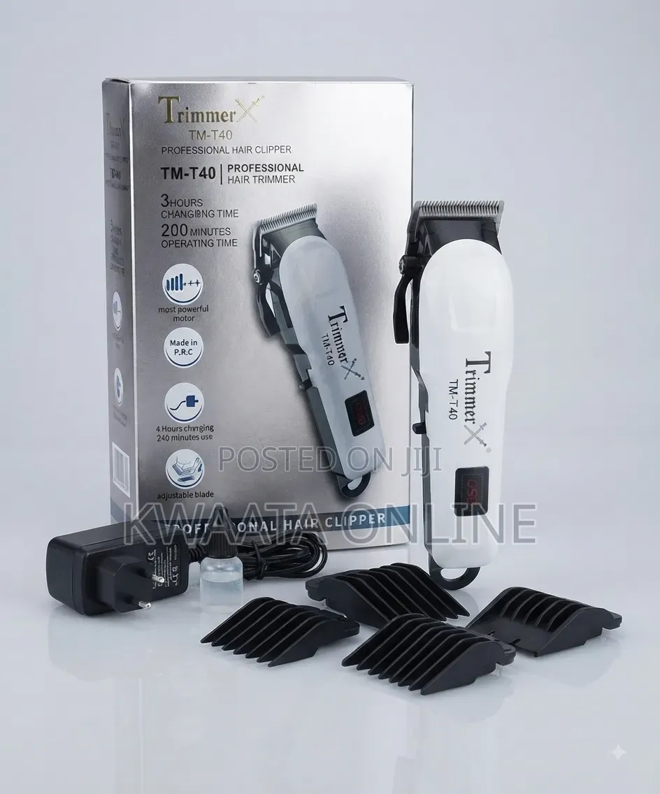 Trimmer X TM-T40 Professional Cordless Hair Clipper and Trimmer