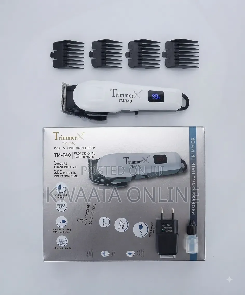 Trimmer X TM-T40 Professional Cordless Hair Clipper and Trimmer