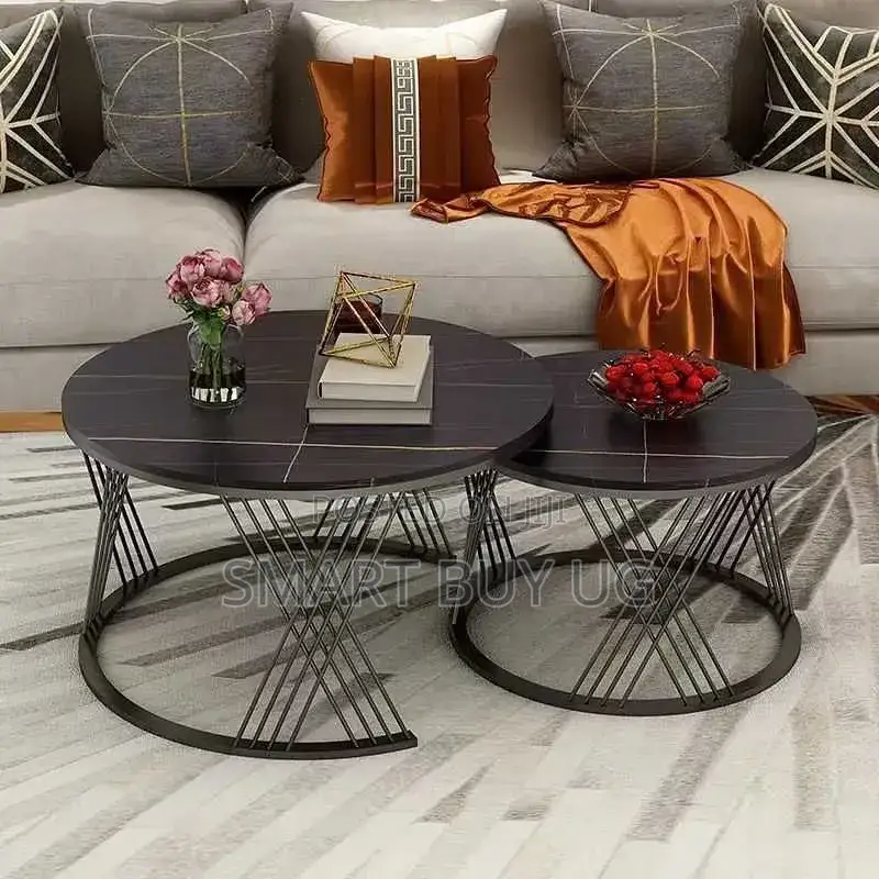 Brand New Nesting Center Tables Set - 2-in-1 - Marble Top
