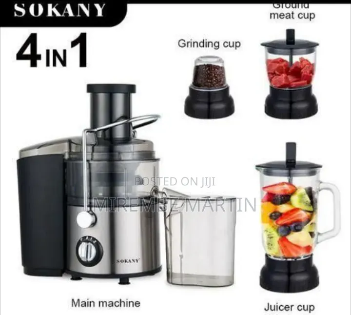 Sokany Versatile 4-in-1 Juicer and Food Processor