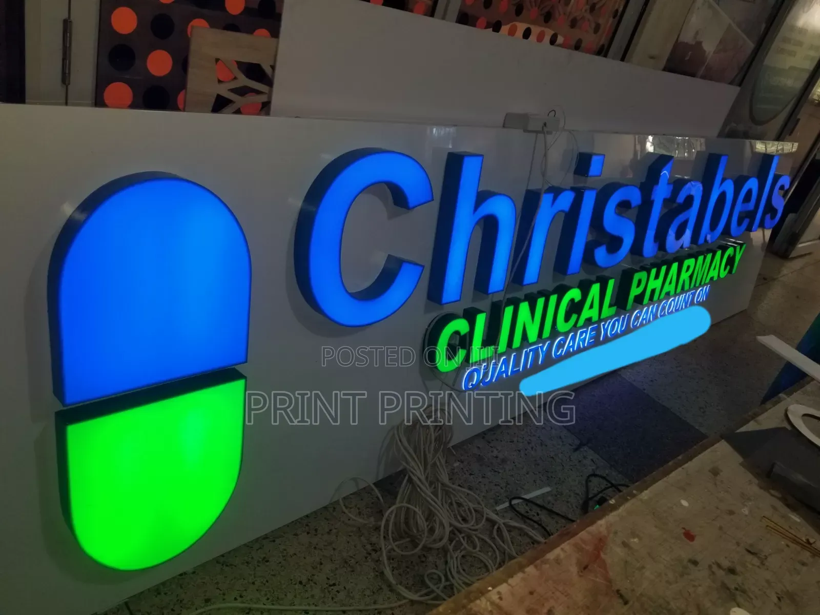 3D Signages With Light or Without Plus Installation