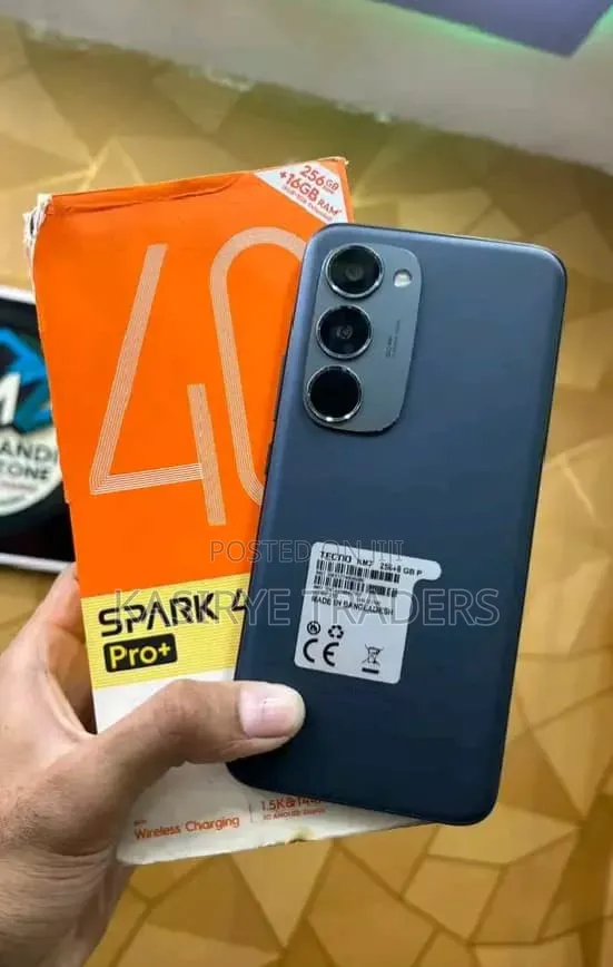 New Tecno Spark 40 Pro+ 256 GB Black