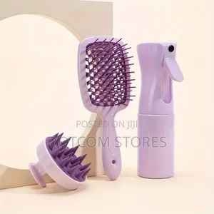 3 PCS Set of Hair Combs,Spray Bottle Plastic Spray Bottle With Trigger