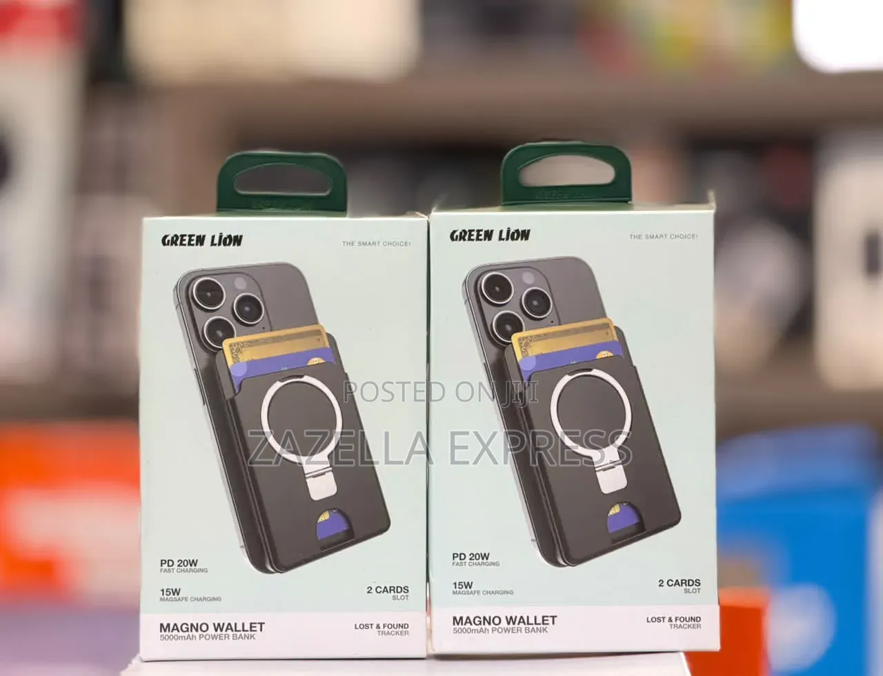 Green Lion Magno Wallet 5000mah Power Bank, Magsafe Wallet