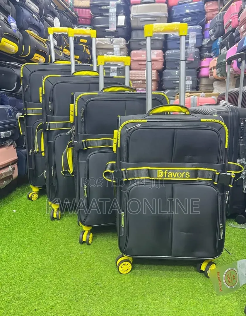 4 Set Suitcase Canvas Strong Material Oxford Fabric, Spinner Wheels