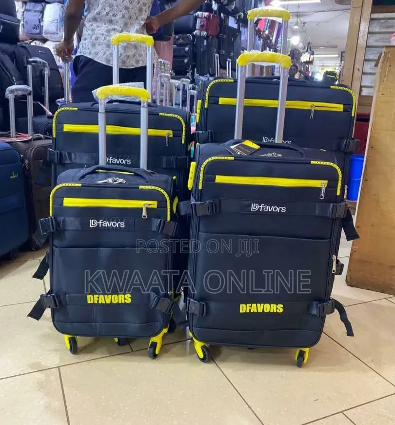 4 Set Suitcase Canvas Strong Material Oxford Fabric, Spinner Wheels