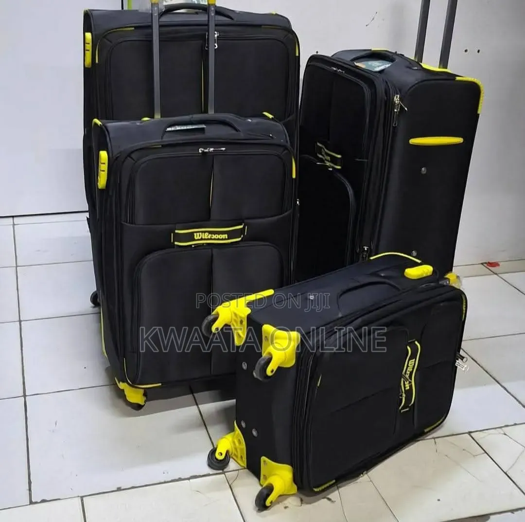 4 Set Suitcase Canvas Strong Material Oxford Fabric, Spinner Wheels