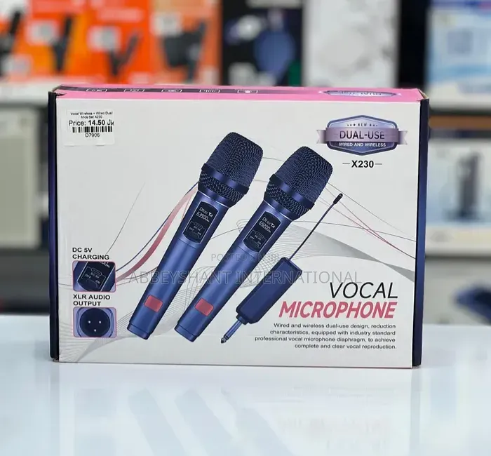 X230 Dual-Use Wired and Wireless Vocal Microphone Set