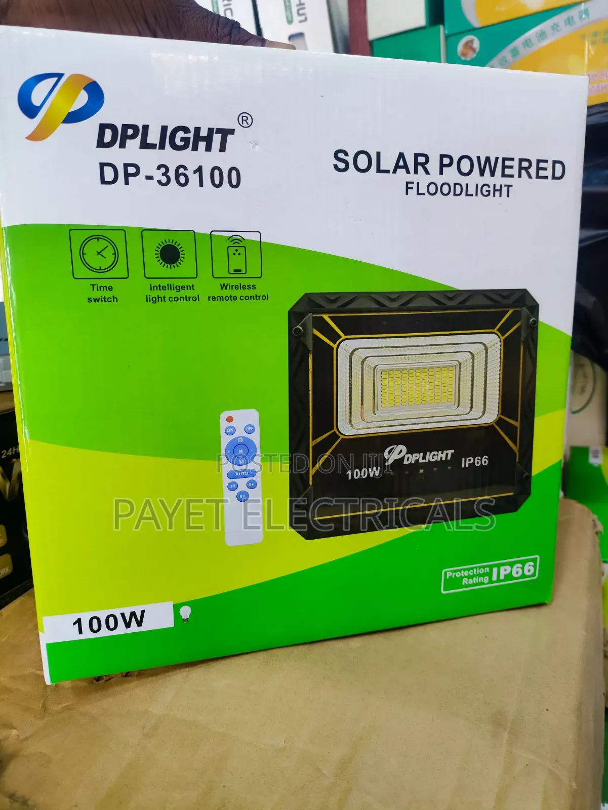 DP Solar Floodlight Light for 100watts