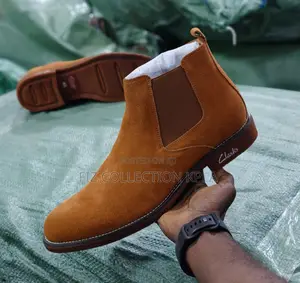 Original Tan Suede Chelsea Slip on Boots for Men