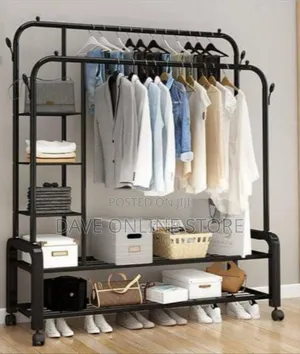 Double-Rail Clothes Rack